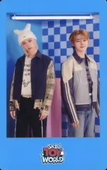 【中古】コレクションカード(男性) Stray Kids/フィリックス(Felix)・アイエン(I.N)/枠青/「Stray Kids Fan Connecting 2024 “SKZ TOY WORLD”」フォトカードB