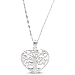 ビー ユー レディース アクセサリー ネックレス・チョーカー・ペンダントトップ Be You Sterling Silver Love Tree Pendant Silver シルバー