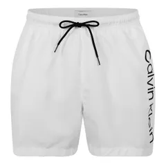 カルバンクライン メンズ 水着 ハーフパンツ・ショーツ ショートパンツ ロゴ Calvin Klein Large Logo Swim Shorts White 2025 ホワイト