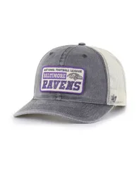 47 ブランド メンズ アクセサリー 帽子 Tシャツ 47 Brand Mens Charcoal Baltimore Ravens Canteen Relaxed Trucker Adjustable Hat Charcoal チャコール