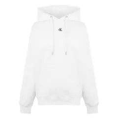 カルバンクライン レディース アウター パーカー・スウェット パーカー Calvin Klein Jeans CK EMBRO RELAXED HOODIE Bright White ホワイト