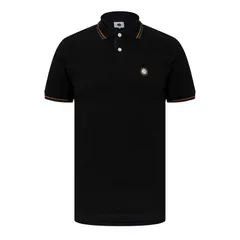 プレティグリーン メンズ トップス ポロシャツ Pretty Green PG Wonderwall Plkt Sn44 Black ブラックのサムネイル