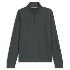 ボス メンズ アウター ニット・セーター ハーフジップ Boss Quarter Zip Jumper Open Green 345 グリーンのサムネイル