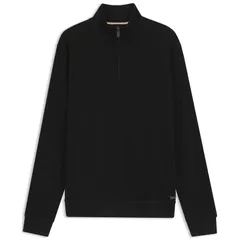 ボス メンズ アウター ニット・セーター ハーフジップ Boss Quarter Zip Jumper Black 001 ブラックのサムネイル