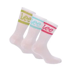 リー レディース アンダーウェア 靴下 Lee 3 Pack of Sport Socks White ホワイト