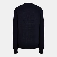 リプレイ メンズ アウター ニット・セーター クルーネック コットン Replay Mens Fisherman Cotton Crew Neck Jumper Navy ネイビーのサムネイル