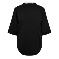 パーム・エンジェルス レディース トップス Tシャツ ロゴ PALM ANGELS Back Logo TShirt BlackWhite ホワイトのサムネイル