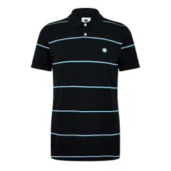 プレティグリーン メンズ トップス ポロシャツ Pretty Green PG Mountfield Stp Po Sn44 Black ブラックのサムネイル