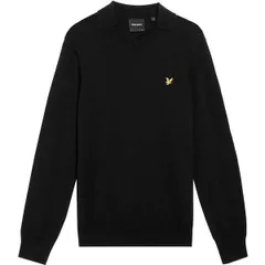 ライルアンドスコット メンズ アウター ニット・セーター Lyle and Scott Collar Jumper Sn99 Jet Black ブラックのサムネイル
