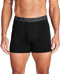 アンダーアーマー メンズ アンダーウェア ボクサーパンツ Under Armour Mens Performance Solid 6 Boxer Briefs 3pack Black Wstreamのサムネイル