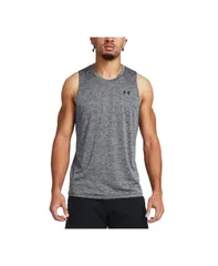アンダーアーマー メンズ トップス タンクトップ Under Armour Mens UA Tech Performance Tank Castlerock Gry Blk