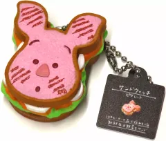 【中古】キーホルダー ピグレット(サンドウィッチ) 「Nuiパン ディズニーキャラクター ミニチュアキーチェーン」