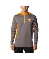 コロンビア メンズ アウター パーカー・スウェット Tシャツ Columbia Mens Gray Tennessee Volunteers Tech Trail OmniShade QuarterZip Sweatshirt Gray グレー