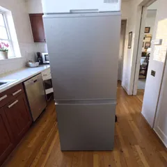 2019年製 AQUA 126L 冷蔵庫 AQR-13H シルバー 一人暮らし 単身用 2ドア 耐熱天板 アクア 大阪 羽曳野 引取歓迎 配送相談可