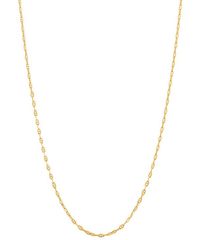 イタリアン ゴールド メンズ アクセサリー ネックレス・チョーカー・ペンダントトップ レース Italian Gold Mariner Link 16 Chain Necklace in 10k Go