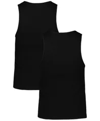 アンダーアーマー メンズ トップス タンクトップ リブ Under Armour Mens 2pk Ribbed Performance Tank Tops Black ブラック