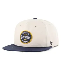 47 ブランド メンズ アクセサリー 帽子 キャップ 47 Brand Mens Natural Milwaukee Brewers Payson Captain Adjustable Hat Natのサムネイル
