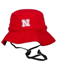 トップオブザワールド メンズ アクセサリー 帽子 Top of the World Mens Red Nebraska Huskers Angler Washed Bucket Hat Red レッド