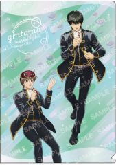 【新品】クリアファイル B近藤勲&土方十四郎&沖田総悟&山崎退 クリアファイル しゃぼん玉 「銀魂」