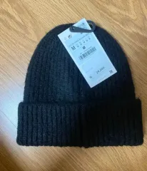 ZARA カーブ ビーニー ブラック