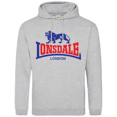 ロンズデール メンズ アウター パーカー・スウェット ロゴ Lonsdale Logo Hoodie Grey 2 グレーのサムネイル