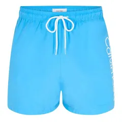 カルバンクライン メンズ 水着 ハーフパンツ・ショーツ ショートパンツ ロゴ Calvin Klein Large Logo Swim Shorts Blue 2024 ブルー