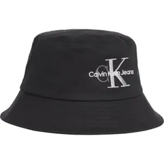 カルバンクライン メンズ アクセサリー 帽子 刺繍 Calvin Klein Jeans Embroidered Bucket Hat Black BDS ブラック
