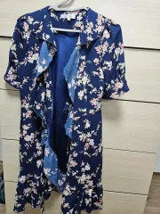 CHICLINE フラワー ラブ ONE PIECE ネイビー (sサイズ)