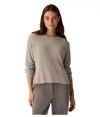 エイリーンフィッシャー レディース アウター ニット・セーター Eileen Fisher Chenille Blend Square Armhole Sweater Dove