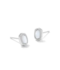 ケンドラスコット レディース アクセサリー ピアス・イヤリング ミニ Kendra Scott Mini Ellie Stud Earrings Silver Ivory Mo アイボリー