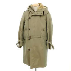 【中古】グレンフェル GRENFELL コットン ウールライナー付き フーデッド トレンチコート グリーン系【サイズ34】【メンズ】
