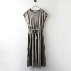 美品 アーバンリサーチサニーレーベル URBAN RESEARCH Sonny Label フレンチラグランフレアワンピース F＼グレー【2400014852714】