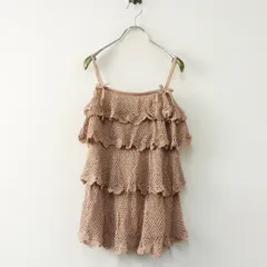 ピンクハウス PINK HOUSE ティアードメッシュニットキャミソール＼ピンク ノースリーブ フレア【2400014855401】のサムネイル