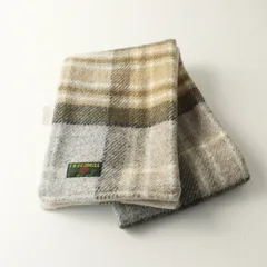 ツイードミル TWEEDMILL ウール チェック ティペット ｜ベージュ マフラー ショール ストール アクセサリー【2400014862263】