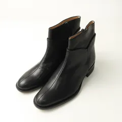 美品 サリースコット Sally Scott サイドジップ レザーショートブーツ 22.5cm■ブラック くつ 靴 革 ローヒール【2400014790696】のサムネイル