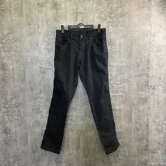 【T-551】COMME CA ISM コムサイズム ブラック パンツ メンズS相当 カジュアルパンツ 黒 シンプル