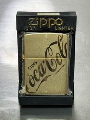 コーラenjoyビンテージ＊波ライン＊ホーロー琺瑯看板と同じエナメル