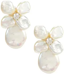 シャシ レディース アクセサリー ピアス・イヤリング SHASHI Fleur de Cleo Drop Earrings Pearl パールのサムネイル