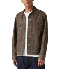 リーバイス メンズ アウター ジャケット・ブルゾン デニム ジャケット LevisR Long Sleeve Denim Trucker Jacket Dark Brown ブラウン