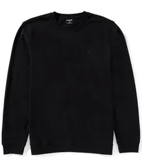 ハーレー メンズ アウター パーカー・スウェット スウェット シャツ フリース Hurley Icon Long Sleeve Brushed Fleece Sweatshirt Black ブラックのサムネイル