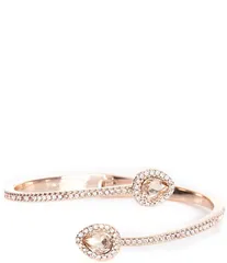 ジバンシー レディース アクセサリー ブレスレット・バングル・アンクレット Givenchy Pear Bypass Crystal Cuff Bracelet Rose Gold ゴールド