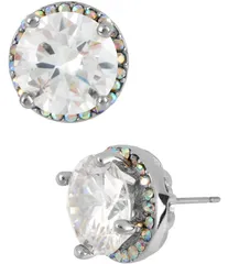 ベッツィジョンソン レディース アクセサリー ピアス・イヤリング Betsey Johnson Crystal Stud Earrings Silver シルバーのサムネイル