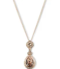 ジバンシー レディース アクセサリー ネックレス・チョーカー レース Givenchy Wingate Crystal Pendant Necklace Rose GoldSilk ゴールド