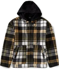 ハーレー メンズ アウター ジャケット・ブルゾン プリント フリース Hurley Easy Rider Long Sleeve Plaid Printed Polar Fleece Hooded Sのサムネイル