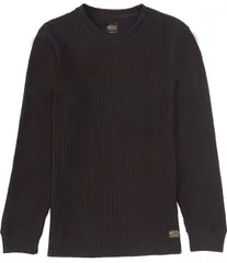 ルーカ メンズ アウター ニット・セーター RVCA Long Sleeve Day Shifthermal Pullover Black ブラックのサムネイル