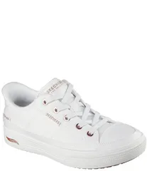 スケッチャーズ レディース シューズ スニーカー Skechers Arch Fit Arcade See Ya There Canvas Retro Sneakers Black ブラック