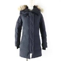良品☆CANADA GOOSE カナダグース 2302JL MACKENZIE マッケンジーパーカ ファー・フード付 ダウンコート ネイビー S 正規品 レディース