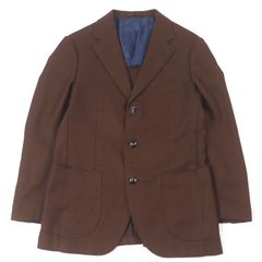J6160 新品 バルバ 24SS イージーアンコンジャケット ブラウン系 50 