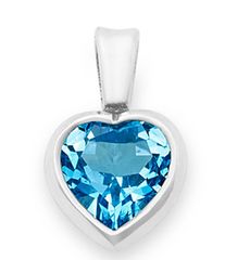 美品 K18WG 大粒 2.30ct ブルートパーズ ハート ネックレス ダイヤ 