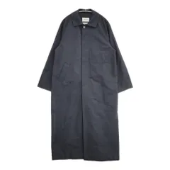 YAECA Soutien Collar Coat Long 67552 サイズM 定価79920円 ステンカラーコート ネイビー レディース ヤエカ【中古】6-0225M♪